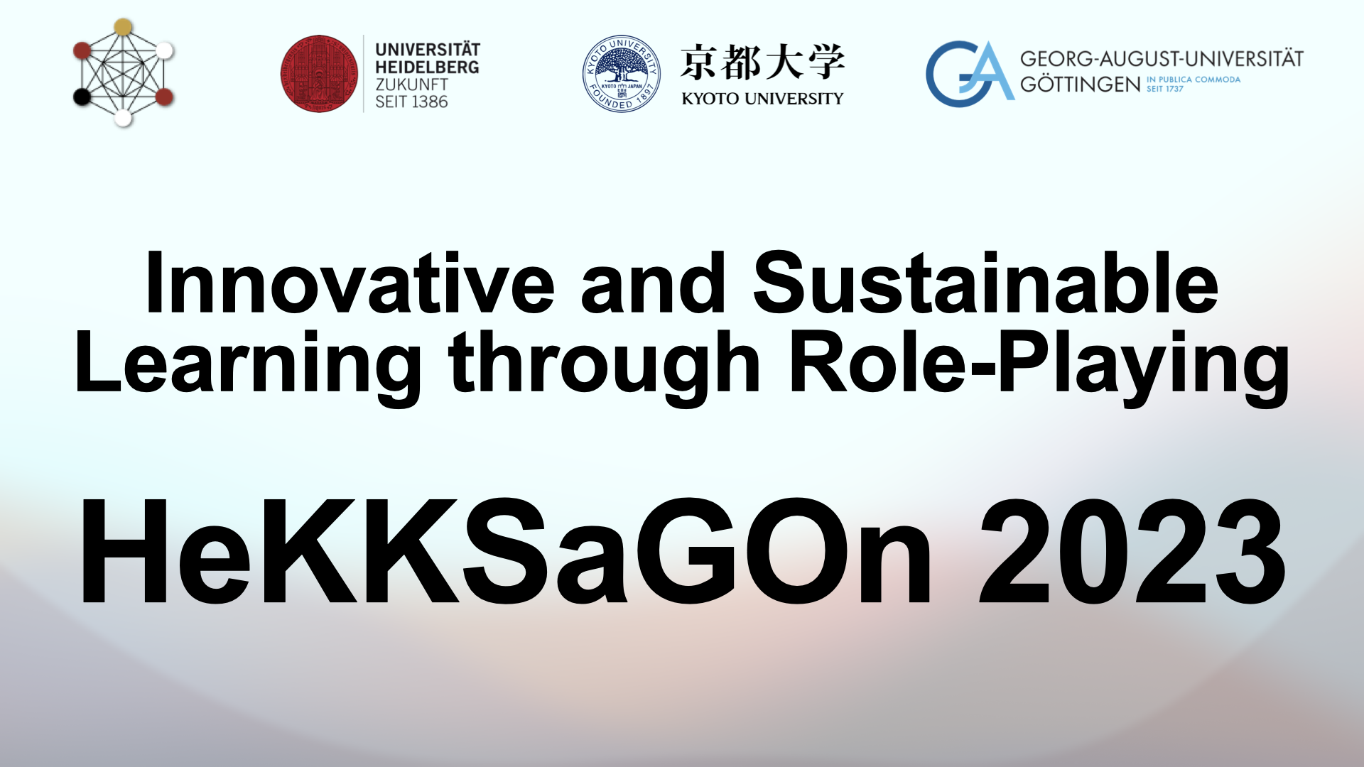 Logos of HeKKSaGOn Universities, Proejct Title: Innovative and Sustainable  Learning through Role-Playing